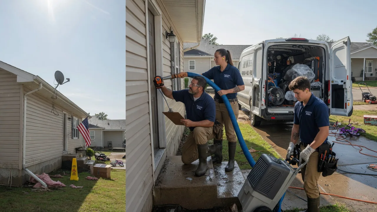 Ceiling Water Damage Restoration in Adamant, VT near me